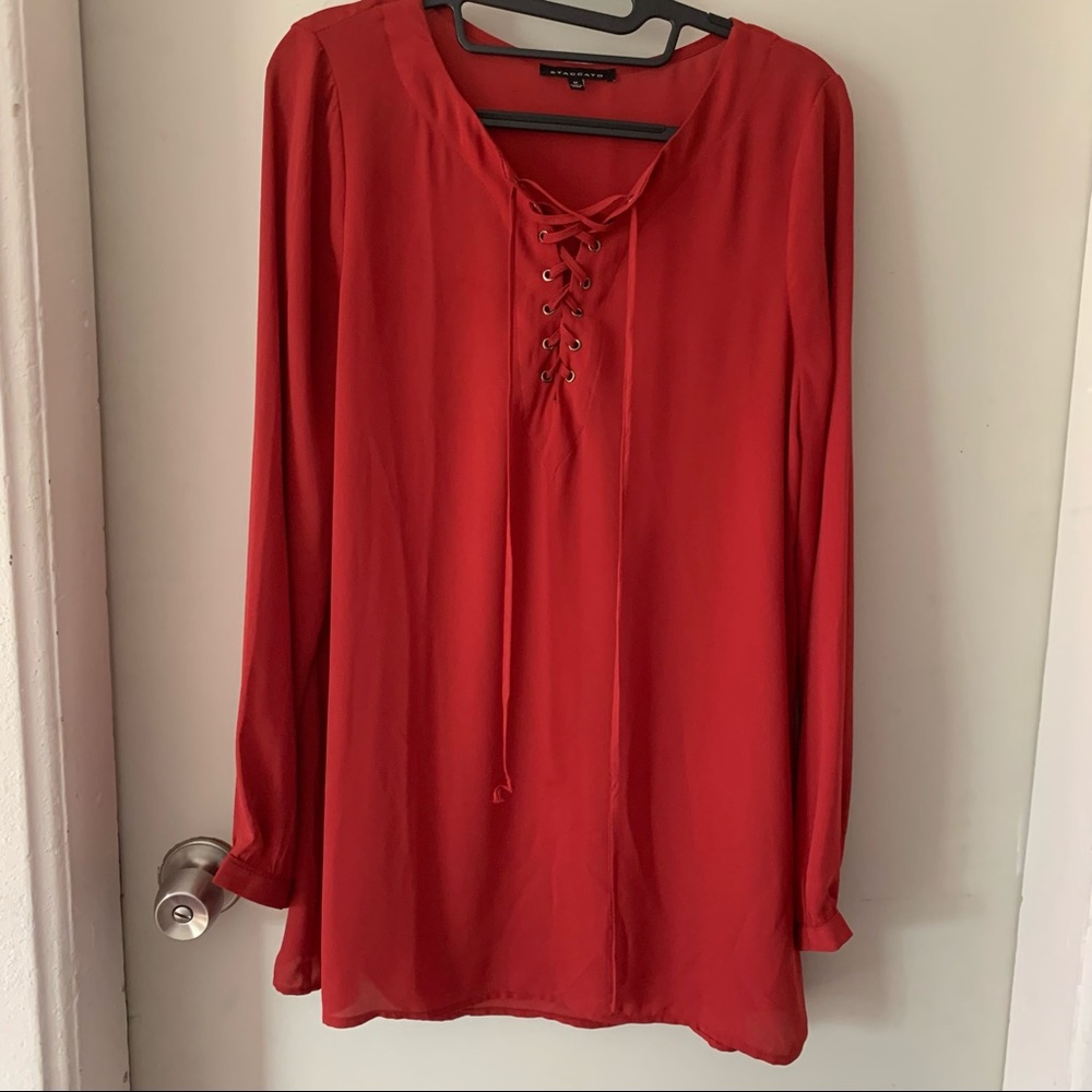Staccato Long Sleeve Tunic Blouse